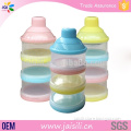 2015 Hot Colorful Design Baby Powder Container With 3 Small Boxes